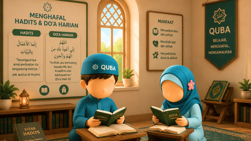 3. menghafal hadits dan do'a harian